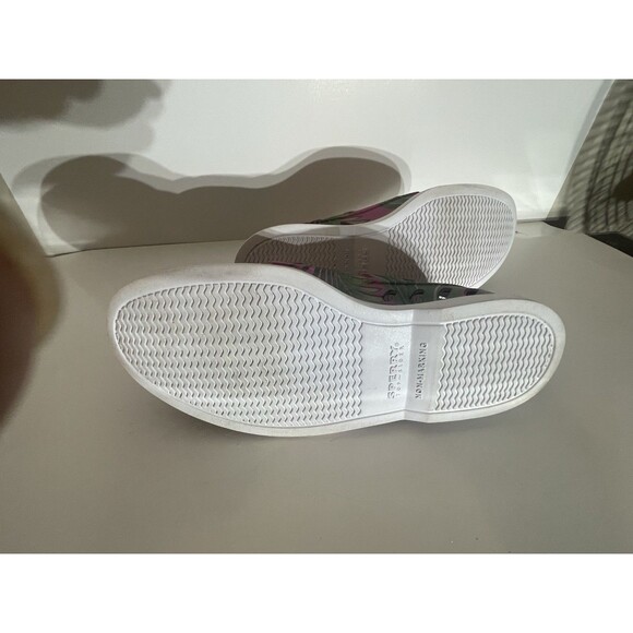 Sperry Too Sider shoes women Pink With Palm Trees Size 9 - Picture 3 of 6